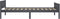 vidaXL - Bedframe - massief - grenenhout - grijs - 90x200 - cm