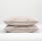 Zohome Kussensloop Lino - Kussenhoes van 50x50 cm - 1 stuk - 100% Katoen - Beige