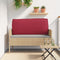 vidaXL - Palletkussen - voor - Rugsteun - Bordeauxrood - 120x40x12 - cm - Oxford - Stof