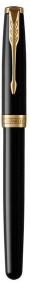 Parker Sonnet - Vulpen - Zwart gelakt met gouden afwerking - Medium penpunt