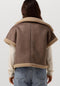 NUKUS Athena Gilet - Blazer zonder mouwen - Taupe - Maat S