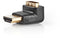 Nedis CVGB34902BK - HDMI adapter - 270° gehoekte connector - Zwart