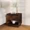 vidaXL - Nachtkastjes - 2 - st - 45x34x44 - cm - bewerkt - hout - gerookt - eikenkleurig