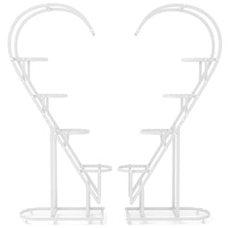 Coast Plantenstandaard Hartvorm - 71 x 31 x 148 cm - Wit