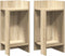 vidaXL - Bijzettafels - 2 - st - met - plank - 25,5x27x60 - cm - sonoma - eikenkleurig