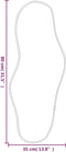 vidaXL - Wandspiegel - 80x35 - cm - zilverkleurig