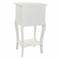 Nachtkastje Alexandra House Living Wit Crème 31 x 71 x 38 cm