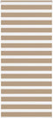 vidaXL - Zebra - Blind - 110x200 - cm - stofbreedte - 105,9 - cm - polyester - zandbruin