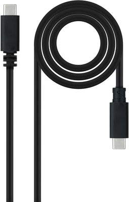 Nanocable 10.01.2301-L150 - USB C Kabel - 1,5 m - Zwart