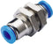 TRU COMPONENTS Rechte koppeling PM4 Buis-Ø: 4 mm 1 stuk(s)