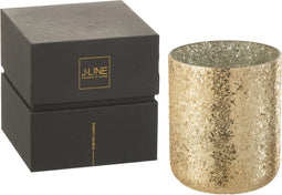 J-Line geurkaars Luxuria - Vanilla Escape - glas - goud - extra large - 120U