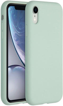 Accezz iPhone Xr - Liquid Silicone Backcover - Schokabsorberend - Blauw