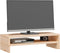 vidaXL - Monitorstandaard - (52-101)x22x14 - cm - grenenhout - honingbruin