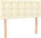 vidaXL - Hoofdbord - 80x5x78/88 - cm - kunstleer - crèmekleurig