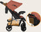 Lionelo Emma Plus - Buggy - Lichte en Duurzame Kinderwagen - 5-Punts Gordel - Rugleuningverstelling tot Ligpositie - Verlengd Luifel met Venster - Grote Mand - Praktische Tas en Organizer - Schokdempers - Roze