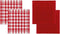 DDDDD Combiset Theedoeken & Keukendoeken - Block - Rood