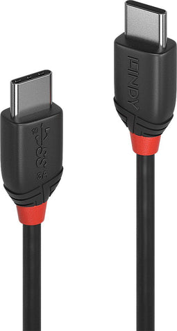 Lindy 36905 - USB 3.2 Gen2x2 USB-C kabel - 20 Gbps - Zwart 0.5m