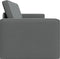vidaXL - Vloersofa - Bed - 2-in-1 - Donkergrijs - 245x150x60,5 - cm - Stof
