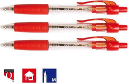 BALPEN QUANTORE GRIP DRUKKNOP ROOD MEDIUM