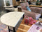The Bobby-salontafel-acacia en marmer
