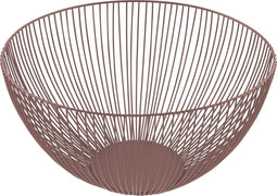 Point-Virgule - Wire - Fruitschaal - Fruitmand - Metaal – Oud roze ø 25 cm H 14cm