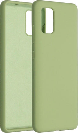 Accezz Hoesje Geschikt voor Samsung Galaxy A51 Hoesje Siliconen - Accezz Liquid Silicone Backcover - Groen
