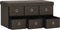 vidaXL - Opbergbank - inklapbaar - 76x38x38 - cm - kunstlinnen - donkerbruin