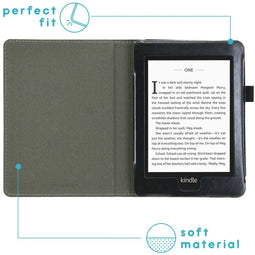 imoshion E-reader Hoesje - Geschikt voor Amazon Kindle Paperwhite 4 - Vegan Leather Bookcase - Zwart