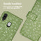 iMoshion Hoesje Geschikt voor Samsung Galaxy A20e Hoesje Met Pasjeshouder - iMoshion Design Bookcase smartphone - Groen / Green Flowers