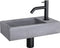 Differnz Force - Fontein 40x22x8cm - 1 kraangat - Grijs