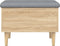 vidaXL - Opbergbankje - 62x42x46 - cm - bewerkt - hout - sonoma - eikenkleurig
