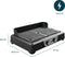 Princess 112254 - BBQ Tafelgrill - 2000W met 2 verwarmingszones - Zwart
