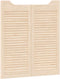 vidaXL - Draaideuren - louvre - design - 2-Paar - 90x80 - cm - massief - grenenhout