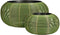 Mica Decorations Schaal Cesena - 58x58x28 cm - plastic - Groen - Set van 2
