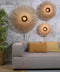 GOOD&MOJO Wandlamp Kalimantan - Bamboe/Zwart - Ø87cm - Binnen Modern