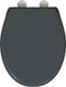 vidaXL - Snelsluit - Toiletbril - met - Soft - Close - Duroplast - in - Anthraciet