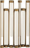 J-Line vaas 7 Tubes - metaal/glas - goud - 39.50 cm hoog