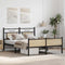 vidaXL - Bedframe - zonder - matras - hout - sonoma - eikenkleurig - 140x190 - cm