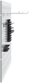 vidaXL - Pegboards - 2 - Pack - met - 8 - Accessoires, - Grijs, - 50x60 - cm, - Staal