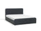 RENNES - Bed met opbergruimte - Donkergrijs - 160x200 cm - Polyester