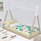 Gewatteerd beddengoed met ritssluiting HappyFriday Mr Fox Space Rocket Multicolour 90 x 200 cm