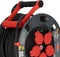 Brennenstuhl Professional 300 KU 4100 - Kabelhaspel 40m - 5 spatwaterdichte contactdozen - zwart