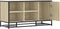 vidaXL - Schoenenbank - 100x40x53,5 - cm - bewerkt - hout - en - metaal - sonoma - eiken
