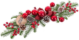 Kerstversiering Rood Multicolour Plastic Ananas 50 cm