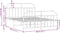 vidaXL - Bedframe - met - hoofd- - en - voeteneinde - metaal - zwart - 135x190 - cm
