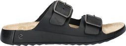 Ecco 2nd Cozmo - Heren slipper - Klittenbandsluiting - Zwart - Maat 45