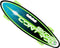 Skids Control Skateboard Handgreep Junior 61 Cm Abec 7 Groen