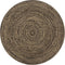 vidaXL - Vloerkleed - handgemaakt - 180 - cm - jute - zwart - en - bruin