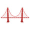 K'Nex Architecture Bouwset - Golden Gate Bridge, 1536dlg.