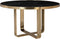 Richmond Interiors Eettafel Vendôme 140Ø incl. glas (Gold)
